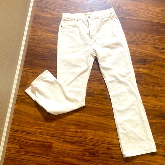 Nili Lotan Boot Cut Jean Cream - Picture 1 of 5